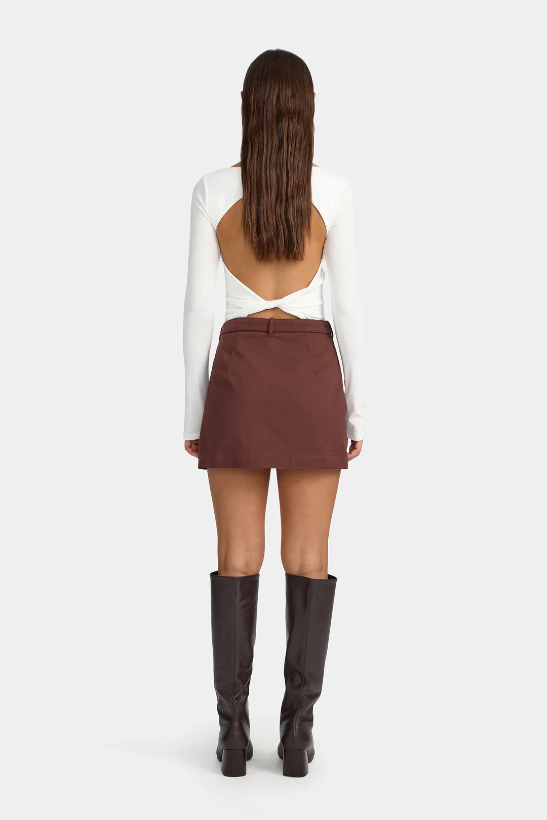 Ownley - Joan Mini Skirt in Fig