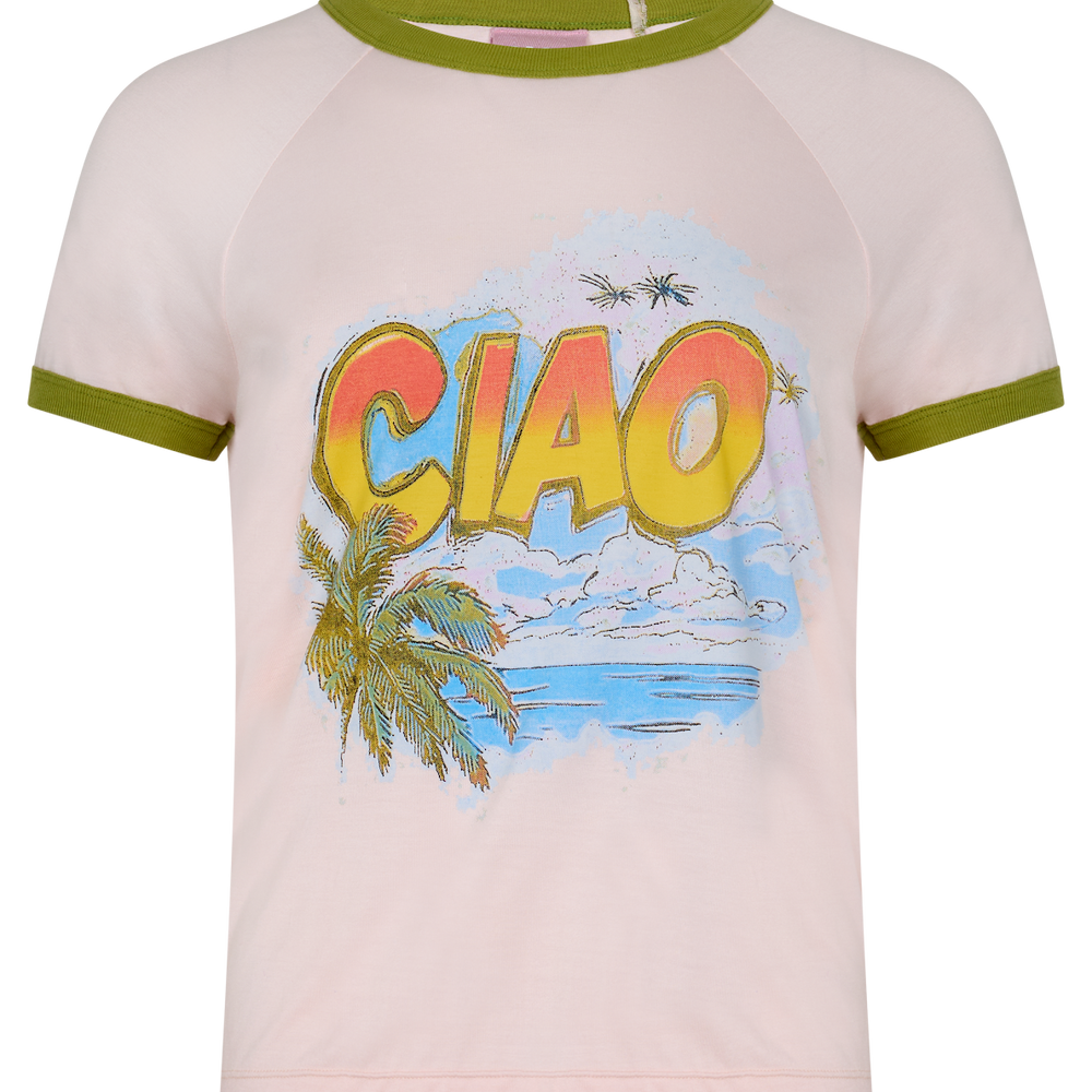 
                      
                        Ciao Ciao Vacation - Island Ringer Tee
                      
                    