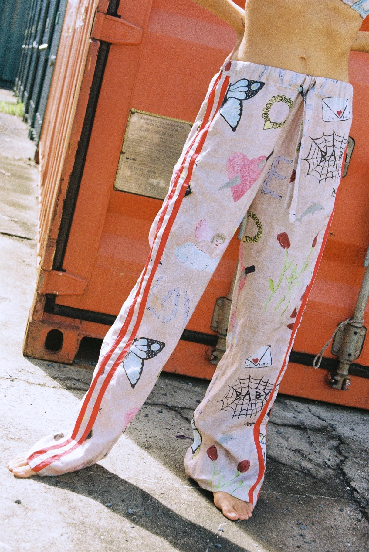 Lottie Hall - Love Letter Pants in Love Print