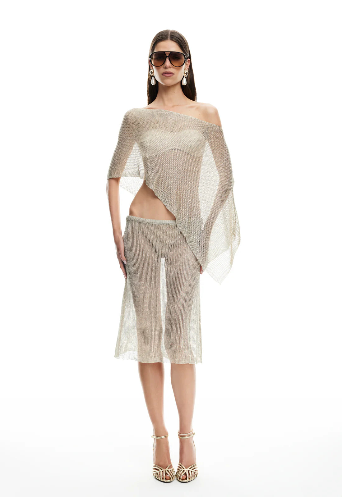 Lioness - Luminous Midi Skirt in Topaz