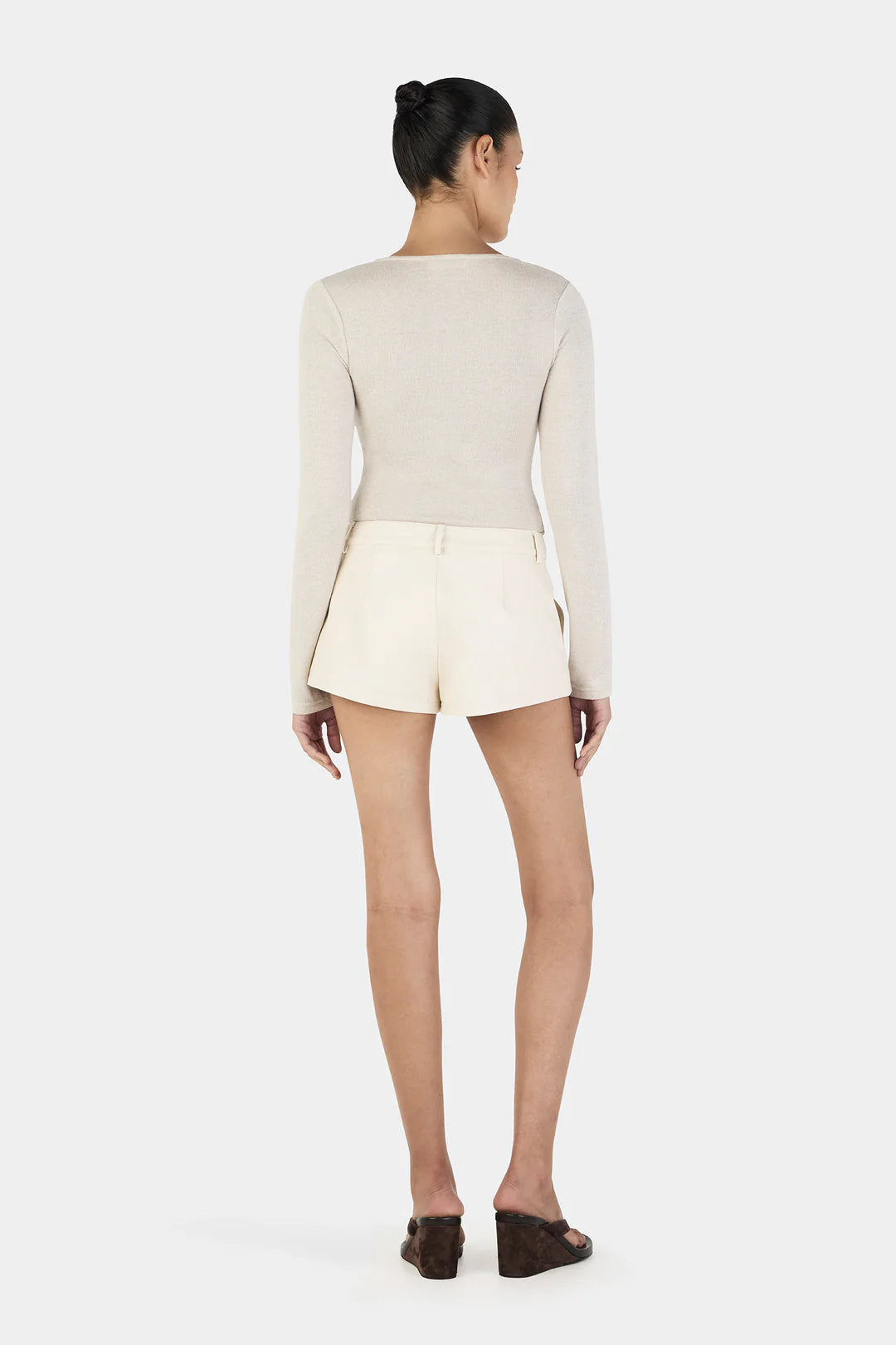 Ownley - Lyra Long Sleeve Top in Cream