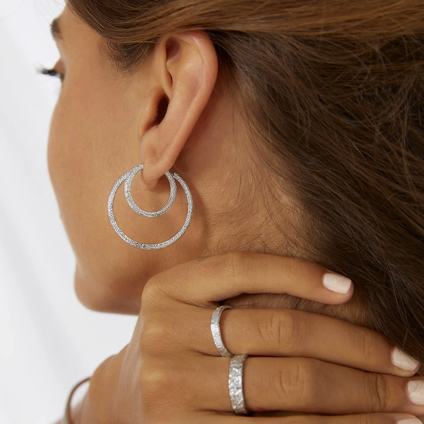 Arms of Eve - Sebastian Hoops in Silver