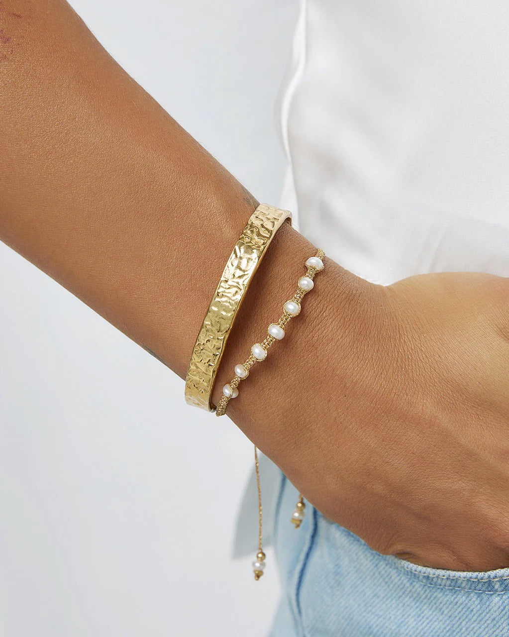 Arms of Eve - Safi Pearl and Gold Bracelet