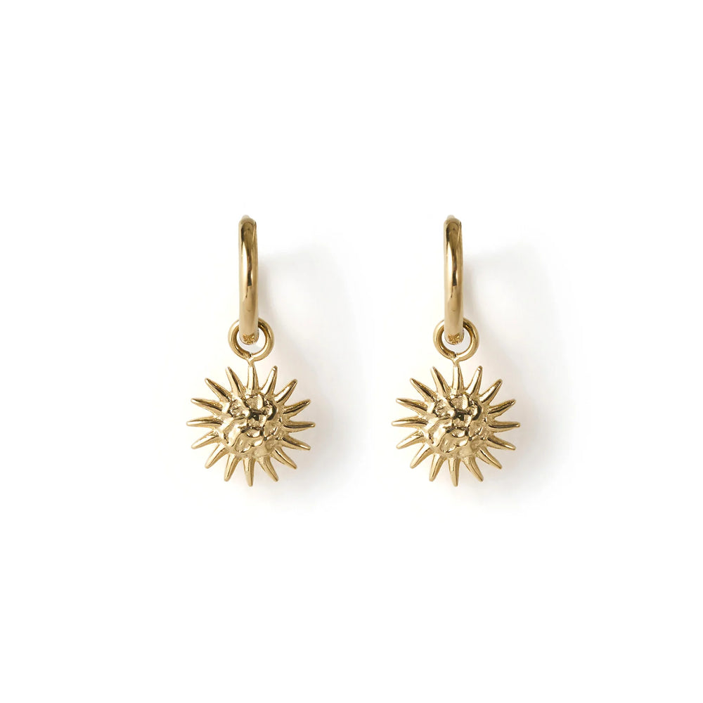 Arms of Eve - Magnolia Charm Earrings in Gold