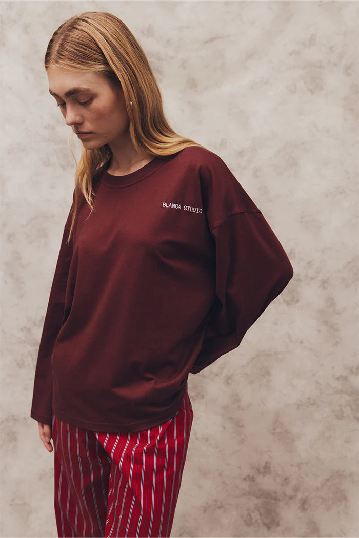 Blanca - Mandy Tee in Burgundy