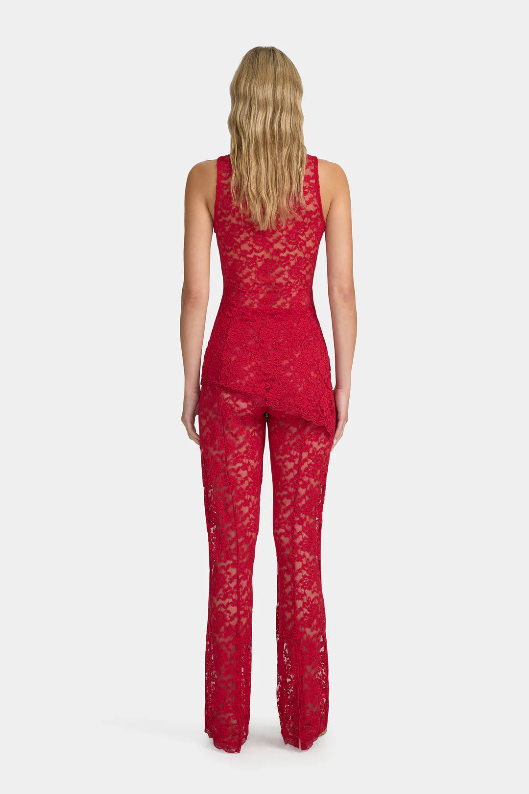 Ownley - Evangeline Lace Pant in Rouje
