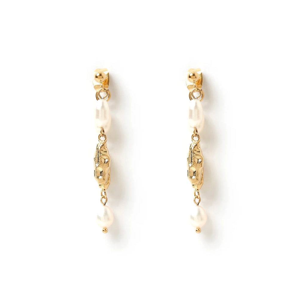 Arms of Eve - Mimi Pearl and Gold Earrings