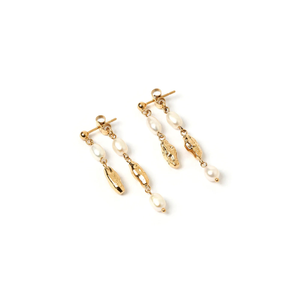 Arms of Eve - Mimi Pearl and Gold Earrings