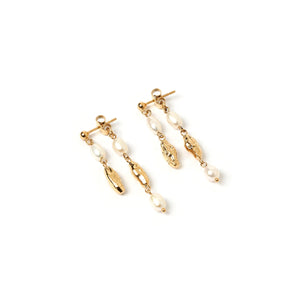 
            
                Load image into Gallery viewer, Arms of Eve - Mimi Pearl and Gold Earrings
            
        