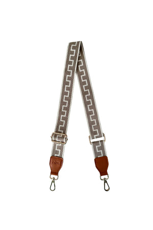 
            
                Load image into Gallery viewer, NIM The Label - Shoulder Strap in Taupe Mini Key
            
        