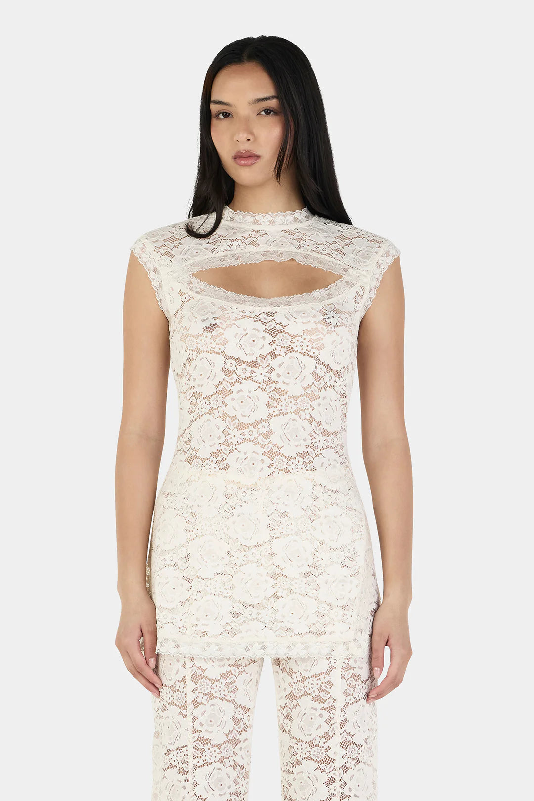 Ownley - Nabila Top in Ivory