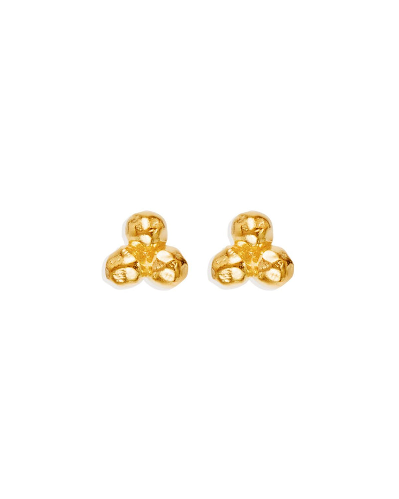 By Charlotte - Karma Stud Earrings in Gold