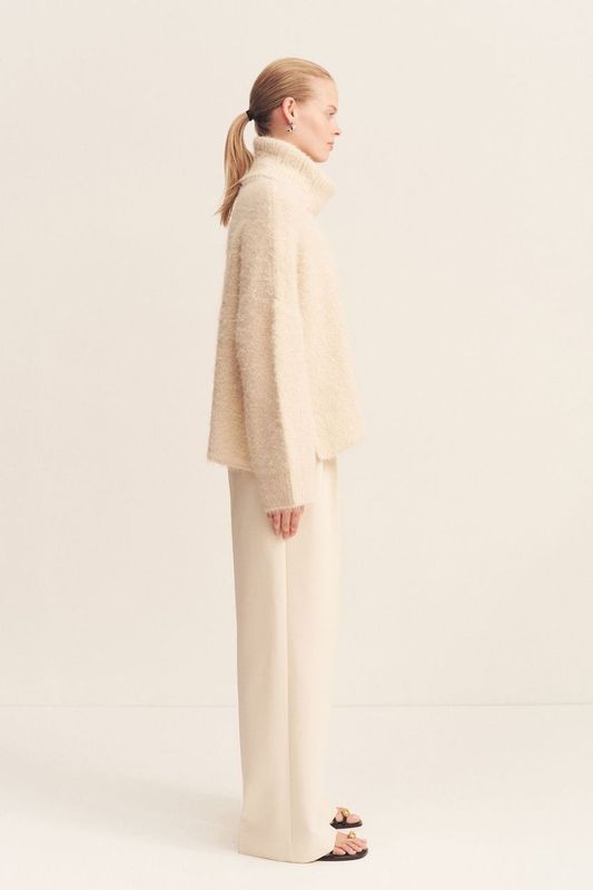 
                      
                        Shona Joy - Korine Roll Neck Sweater in Batter
                      
                    