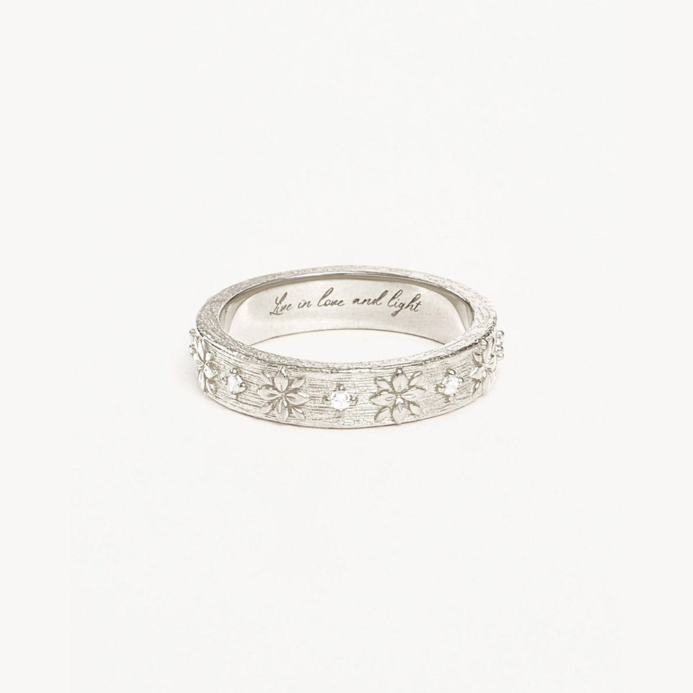 By Charlotte - Live in Grace Ring In Silver