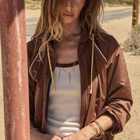The Upside - Lila Zip Through Jacket in Chocolate