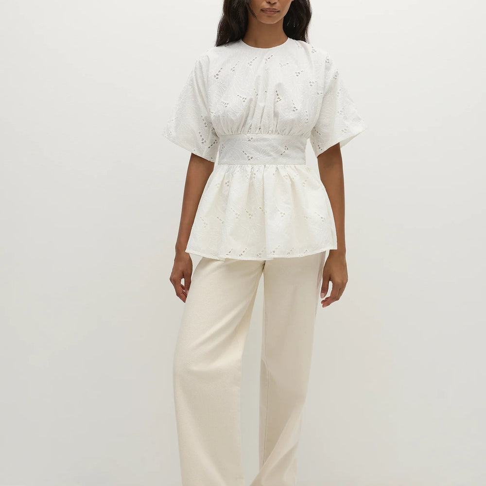 
                      
                        Faithfull The Brand - Vilde Top Birgitta Broderie Anglaise White
                      
                    