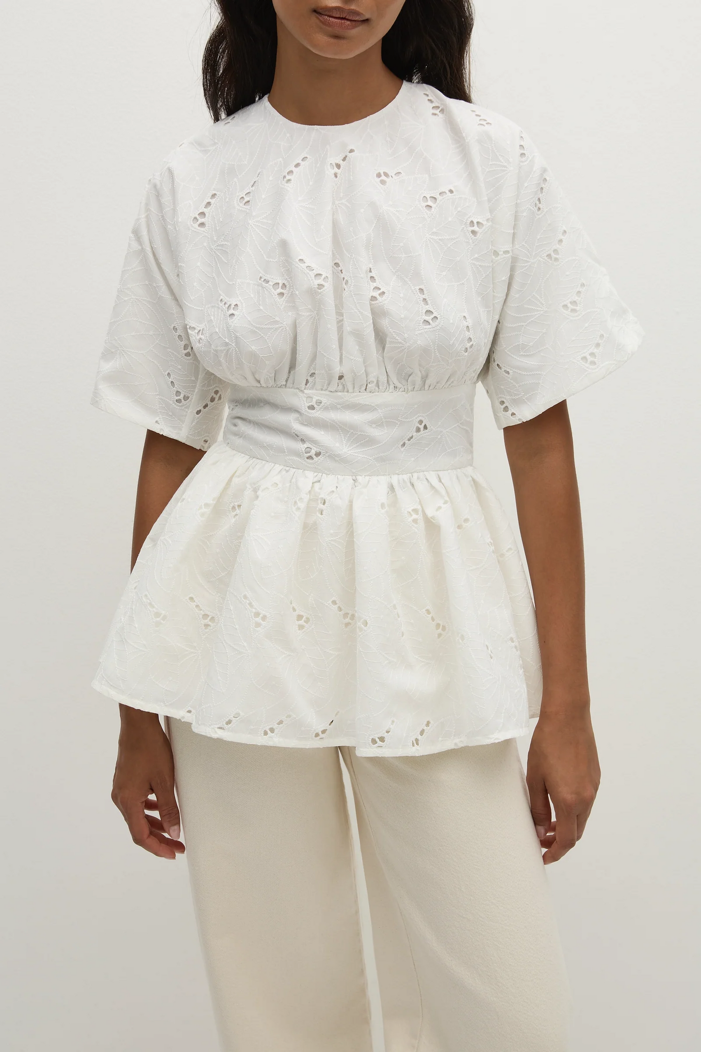 Faithfull The Brand - Vilde Top Birgitta Broderie Anglaise White