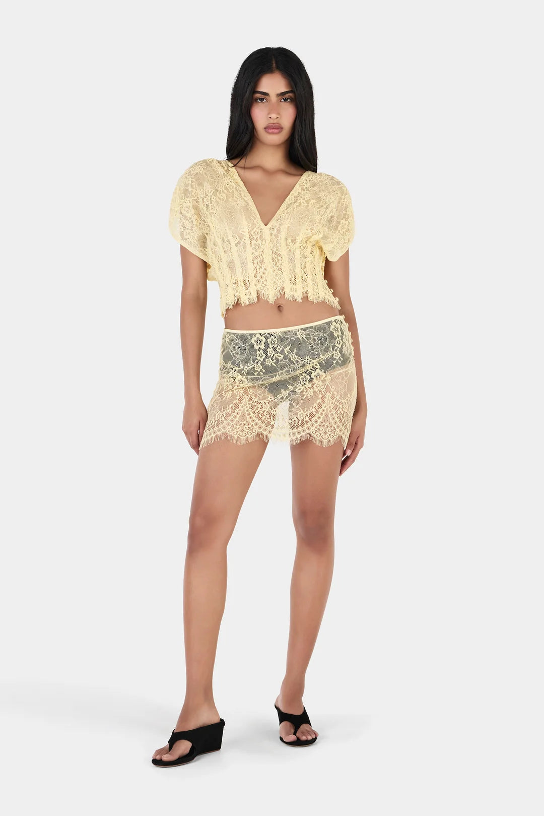 Hansen and Gretel - Ruby Lace Top in Butter