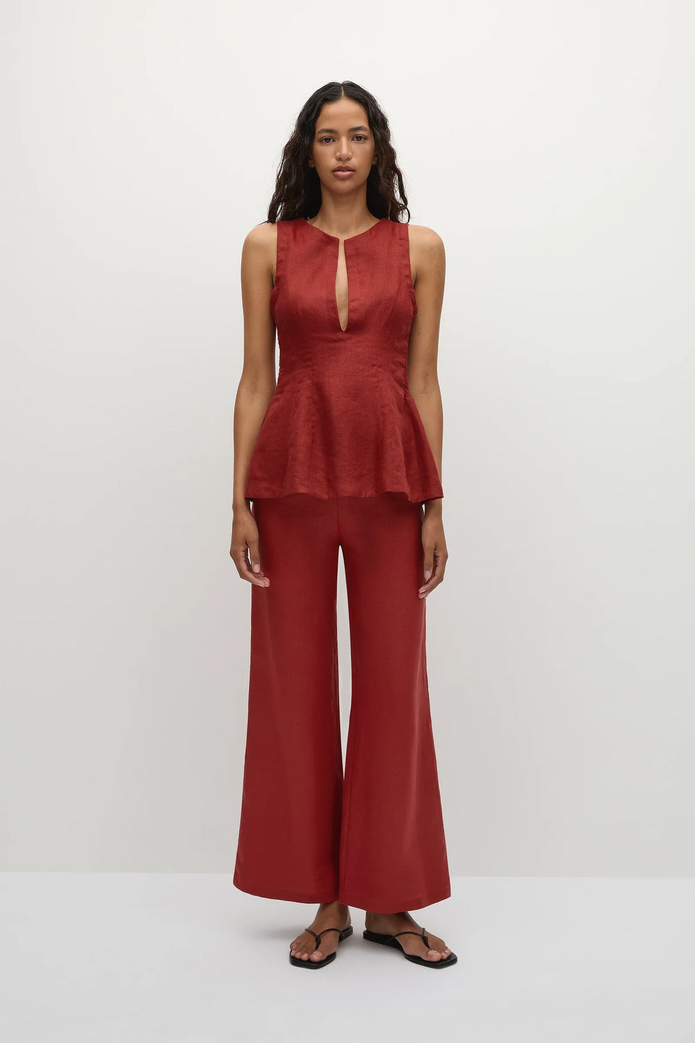 Faithfull The Brand - Melia Top in Deep Red