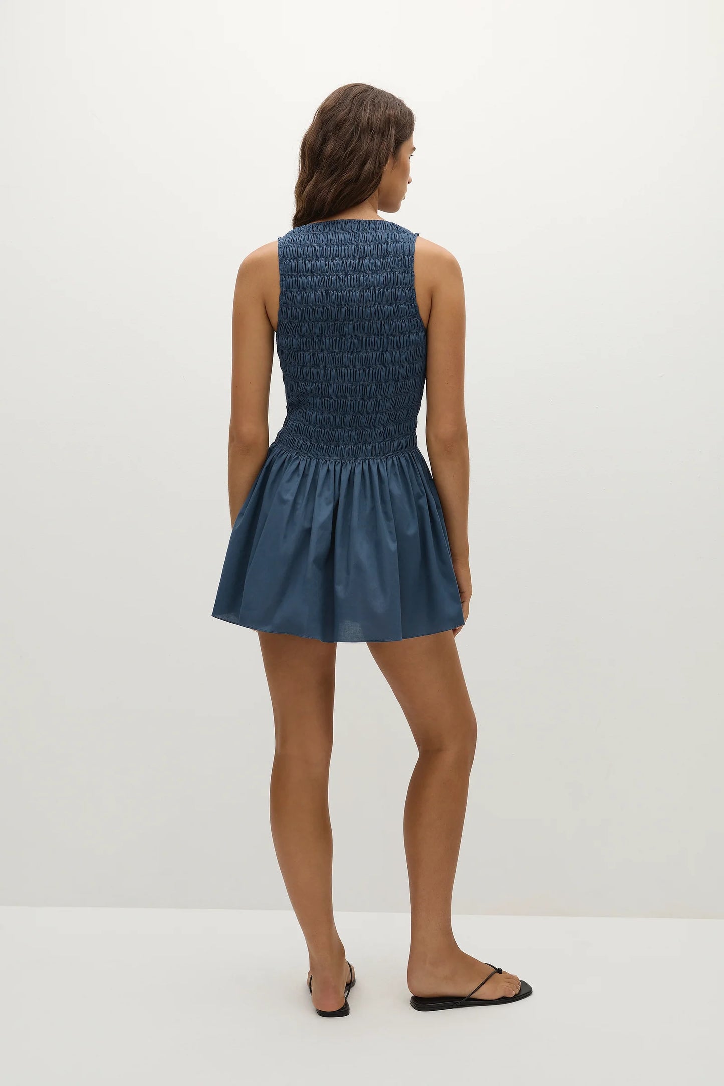 Faithfull The Brand - Noa Mini Dress in Vintage Navy