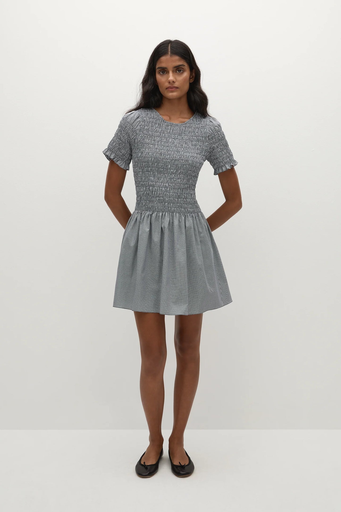 Faithfull The Brand - Edda Mini Dress Hanne Gingham Vintage Navy