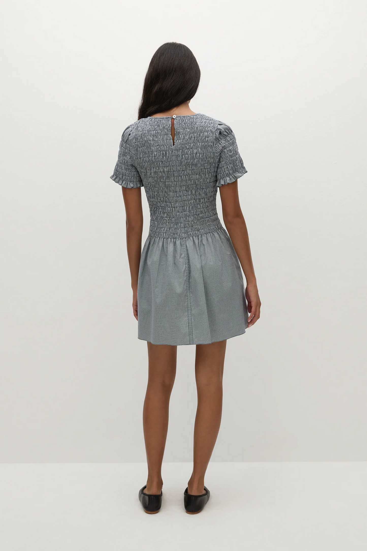 Faithfull The Brand - Edda Mini Dress Hanne Gingham Vintage Navy
