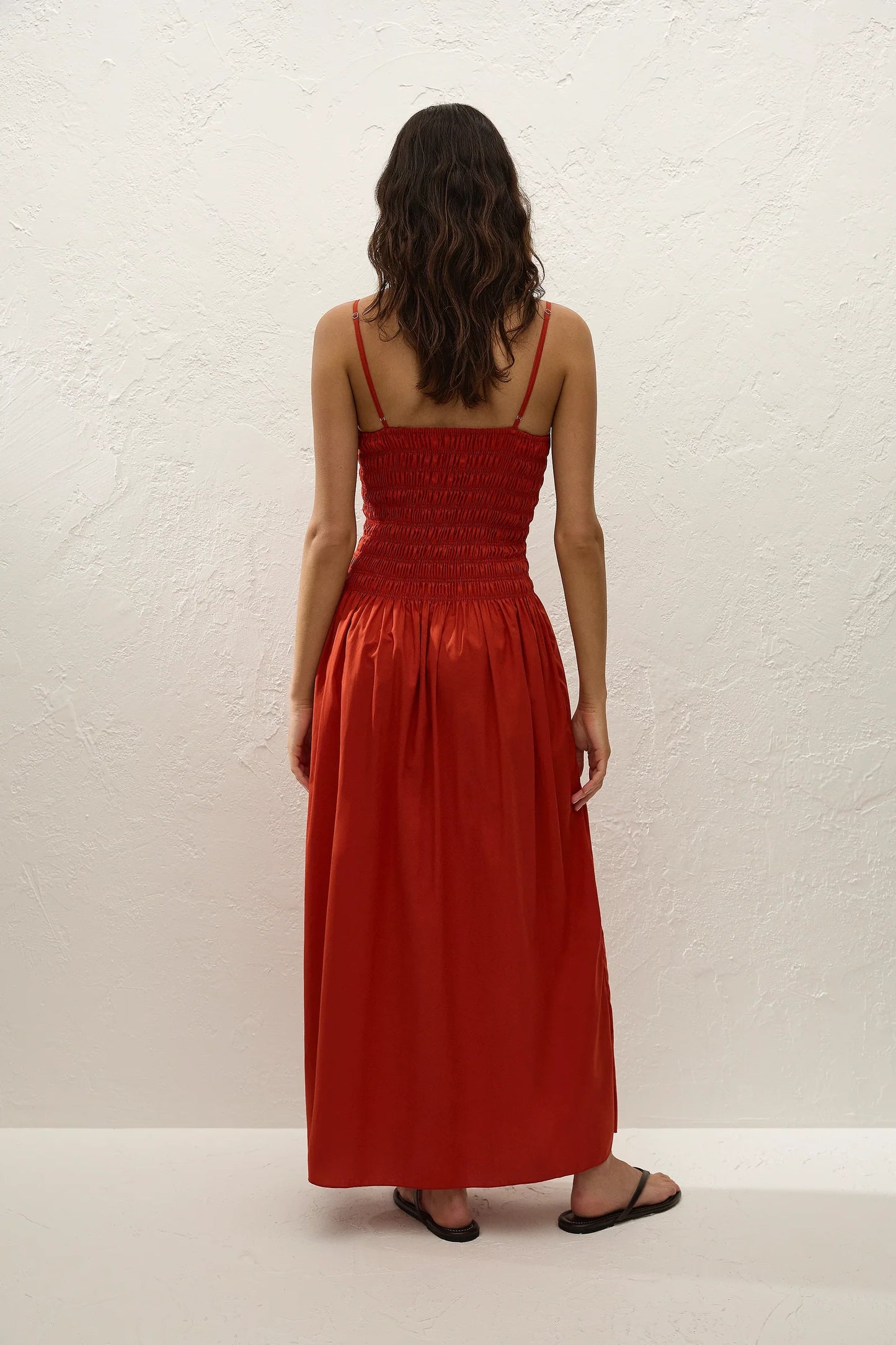 Faithfull The Brand - Araceli Maxi Dress in Dusty Tomato