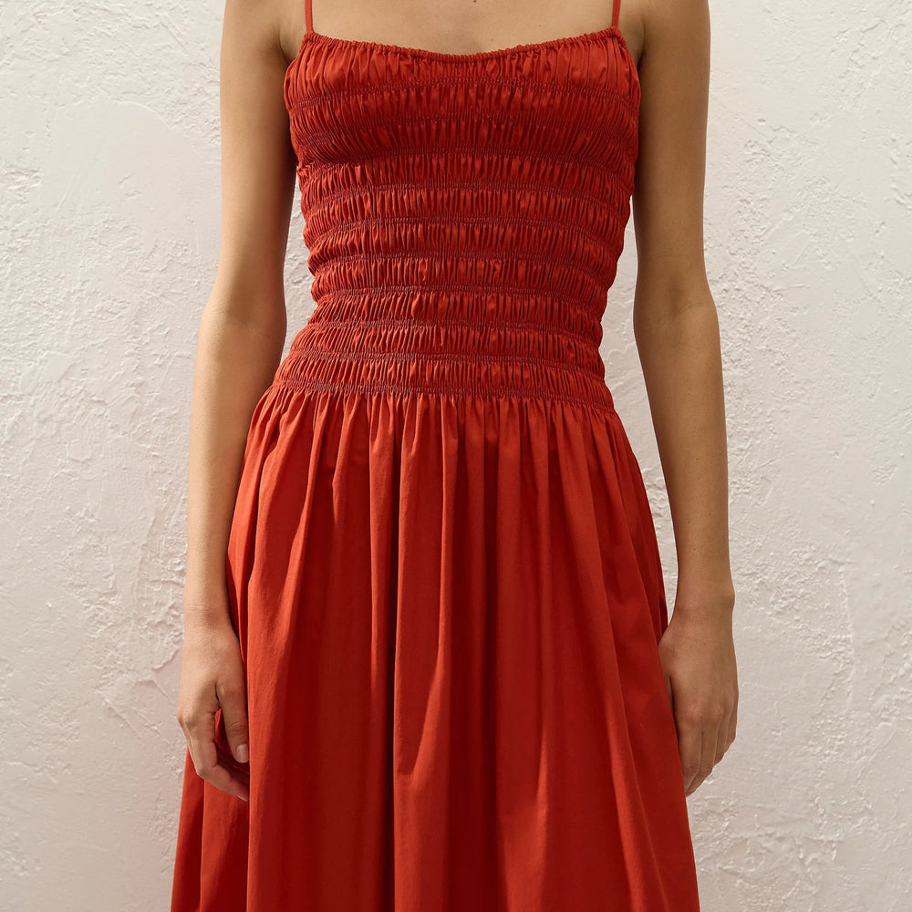 
                      
                        Faithfull The Brand - Araceli Maxi Dress in Dusty Tomato
                      
                    