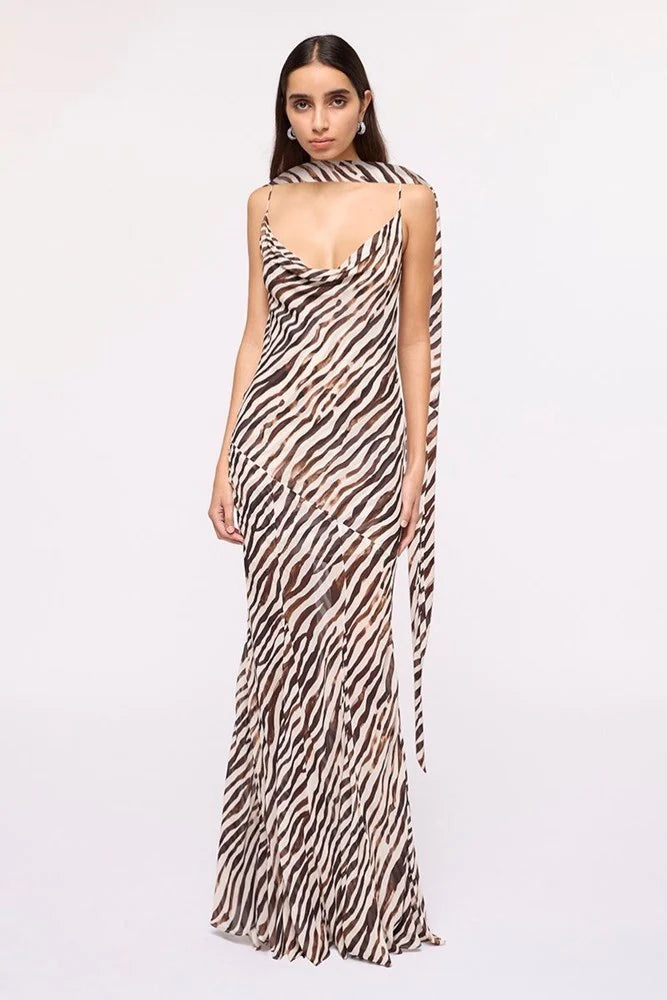 Suboo - Gigi Zebra Maxi Dress