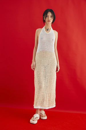 SOOT. - Good Morning Halter Dress in Butter
