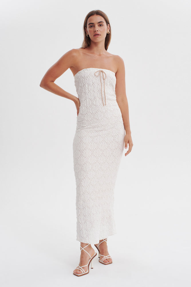 Ownley - Soulmates Strapless Dress in White
