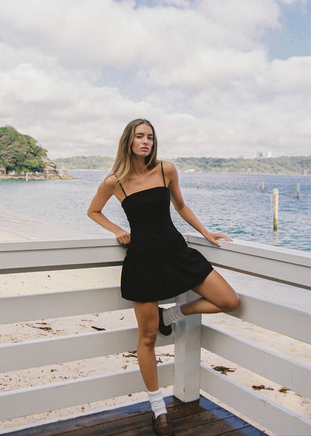 JUNI - Maya Mini Dress in Black