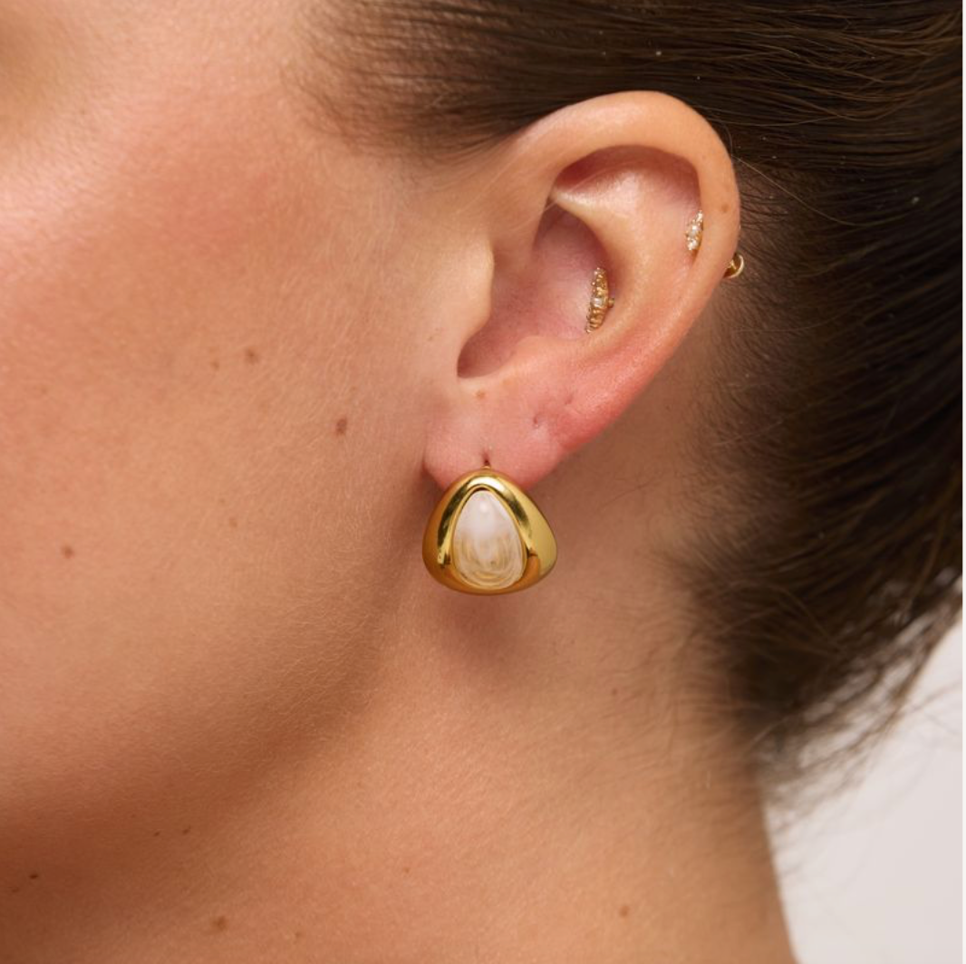 Zina Earrings in 18k Gold Plated + Opulent