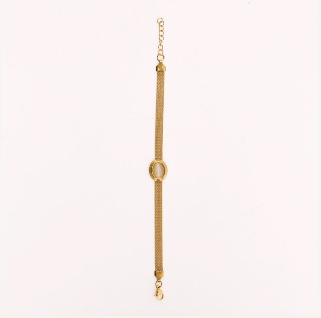 We Are Emte - Sorella Bracelet in 18k Gold Plated + Moon Shimmer