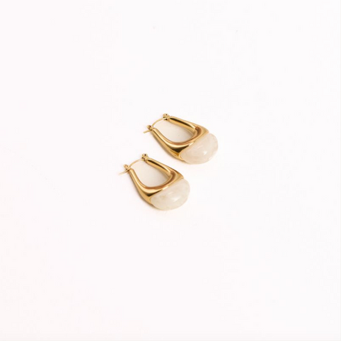 We Are Emte- Zara Hoop Earrings in 18k Gold Plated + Opulent