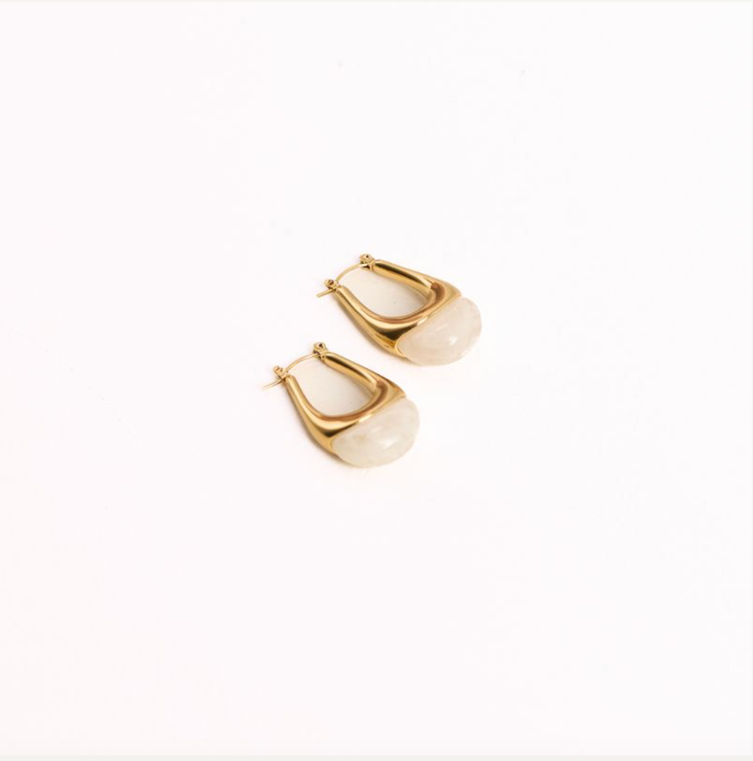 We Are Emte- Zara Hoop Earrings in 18k Gold Plated + Opulent