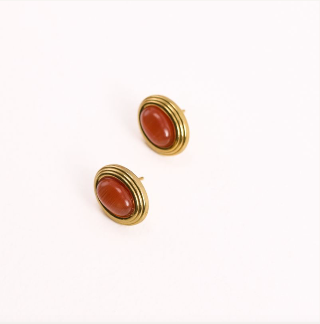 We Are Emte- Sorella Earrings in 18k Gold Plated + Copper