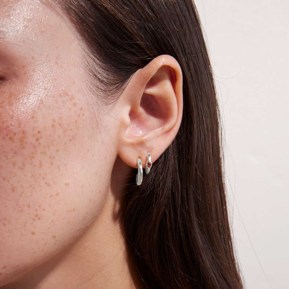 
                      
                        Kirstin Ash - Ember Hoops in Silver
                      
                    