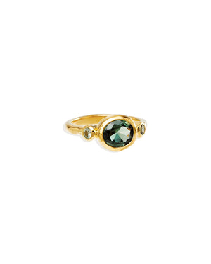 By Charlotte - Radiant Soul Tourmaline Ring in Gold