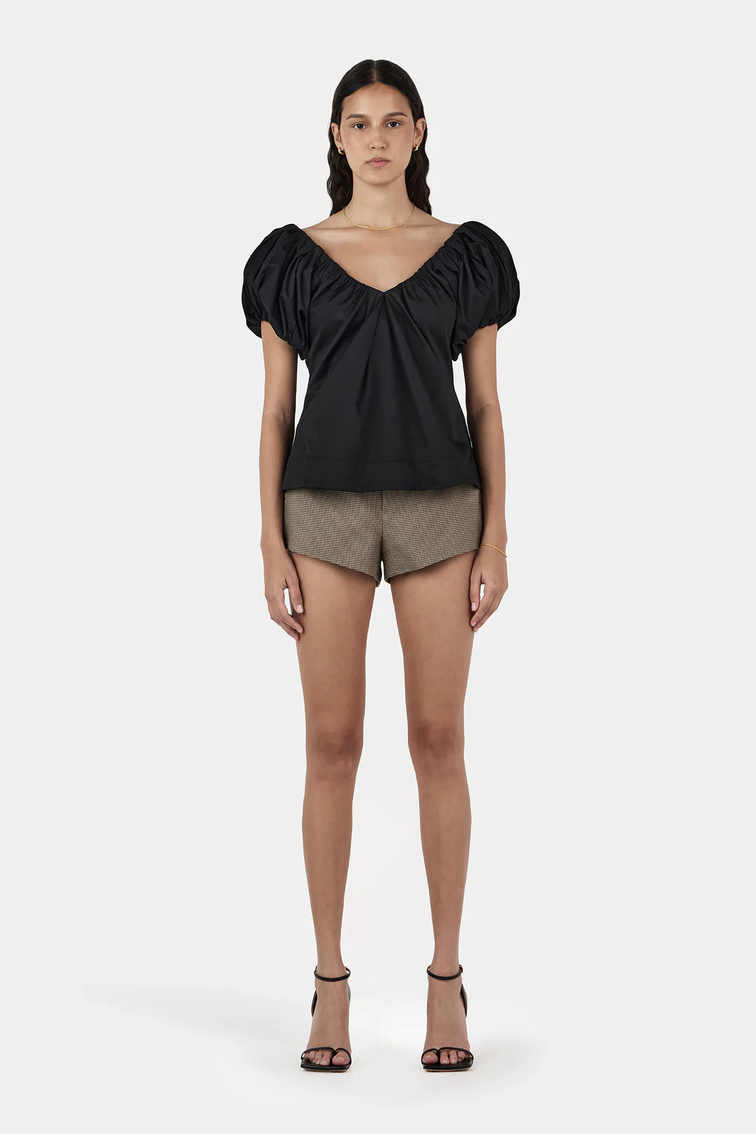 Hansen and Gretel - Reilly Suit Shortie in Chestnut Check
