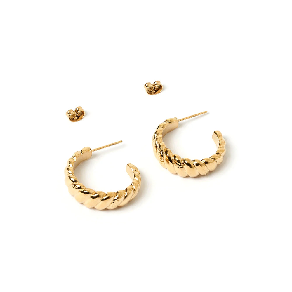 
            
                Load image into Gallery viewer, Arms of Eve - Tilly Gold Hoop Earrings
            
        