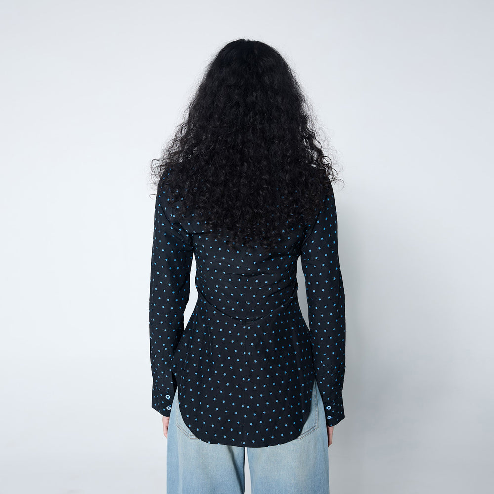 Arthur Apparel - Ruffle Blouse in Starry Night