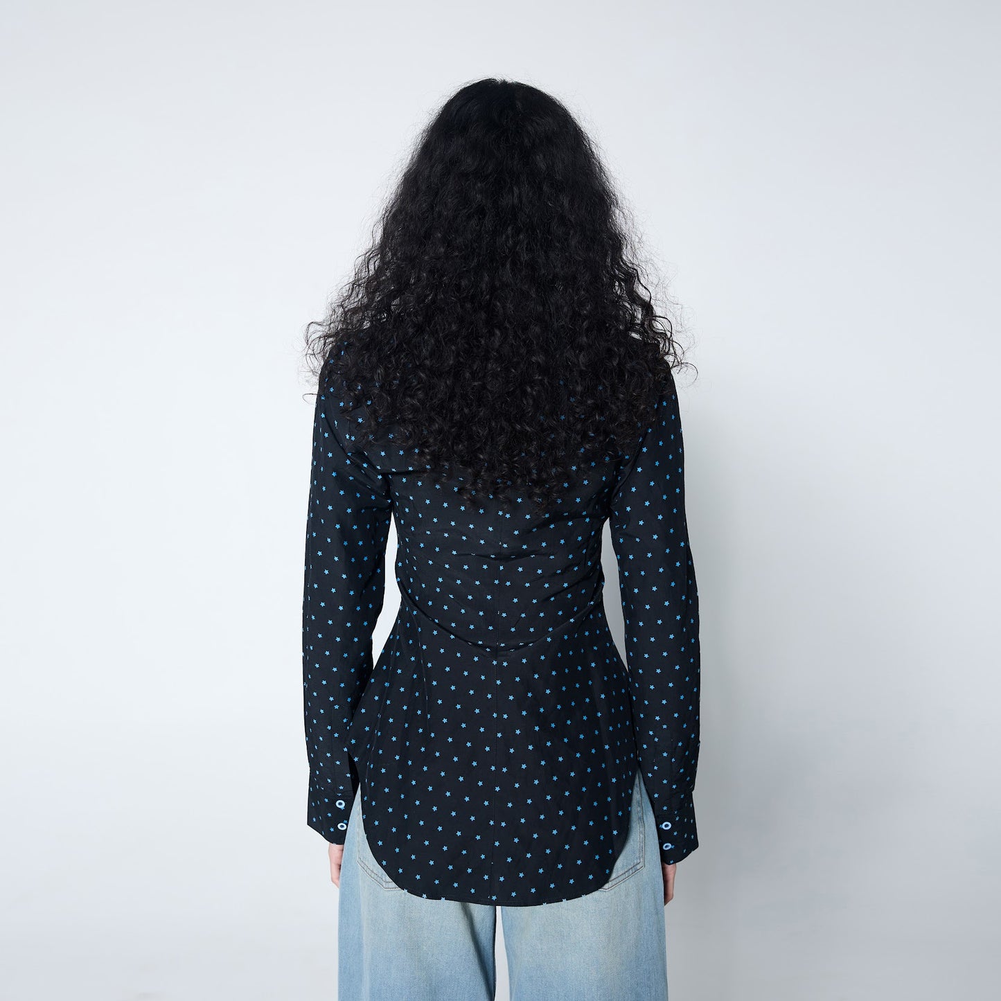 Arthur Apparel - Ruffle Blouse in Starry Night