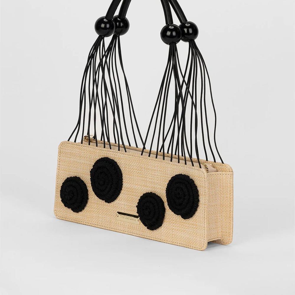 
                      
                        The Wolf Gang - Thea Applique Shoulder Bag in Natural
                      
                    