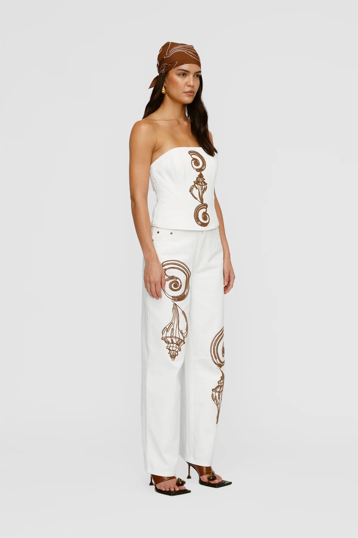 The Wolf Gang - Maurie Bustier Top in Ivory