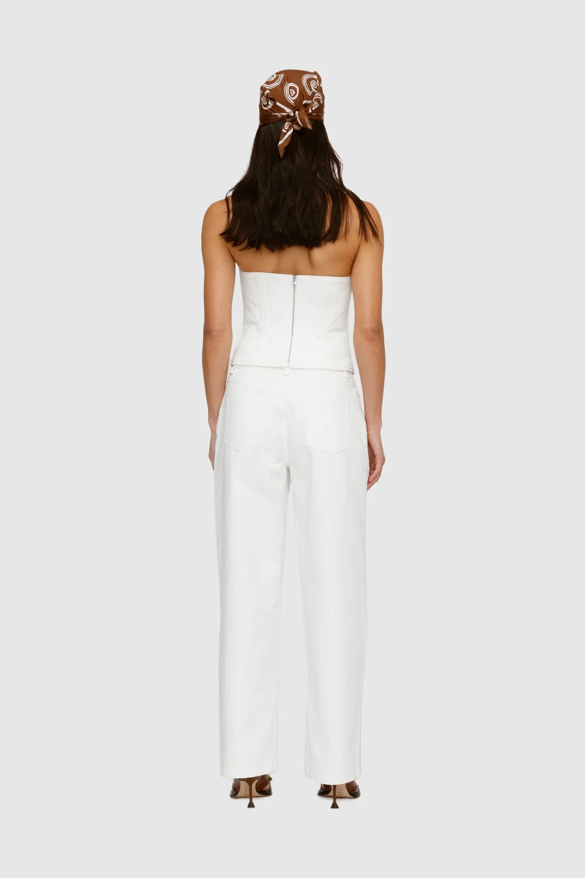 The Wolf Gang - Maurie Bustier Top in Ivory