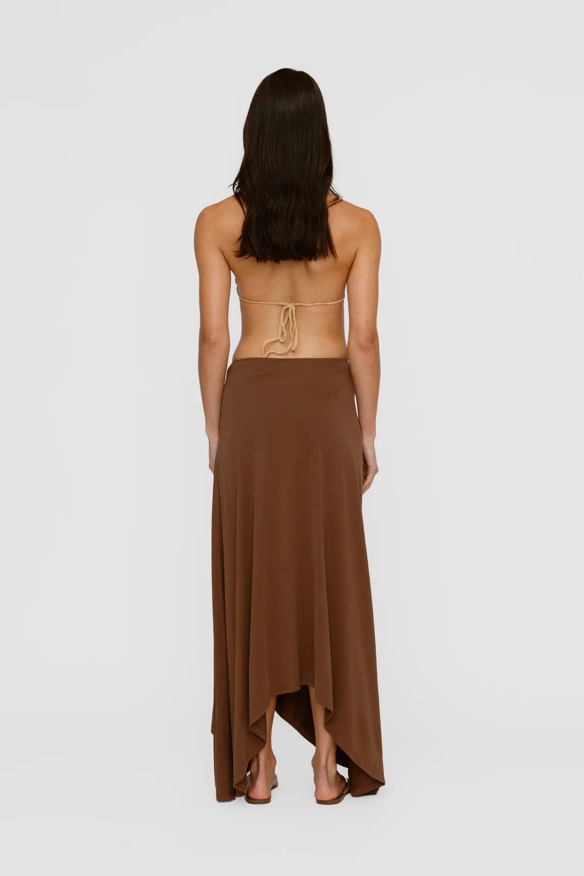 The Wolf Gang - Piero Halter Top in Chocolate