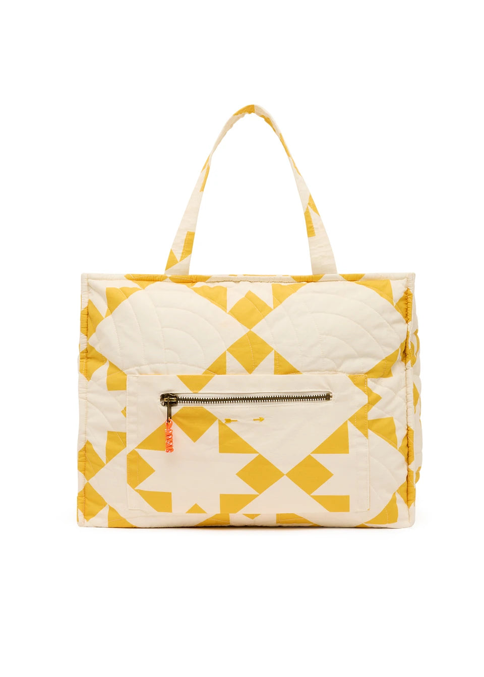 The Upside - Etoile Quilted Tote Bag in Golden Sand