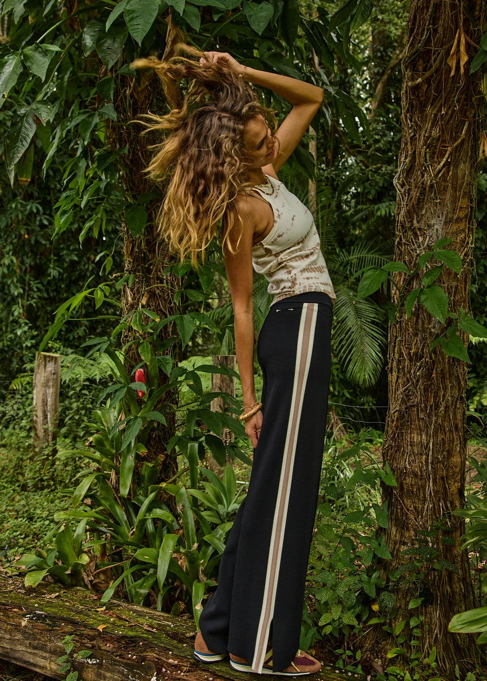 The Upside - Freya Knit Pant in Black
