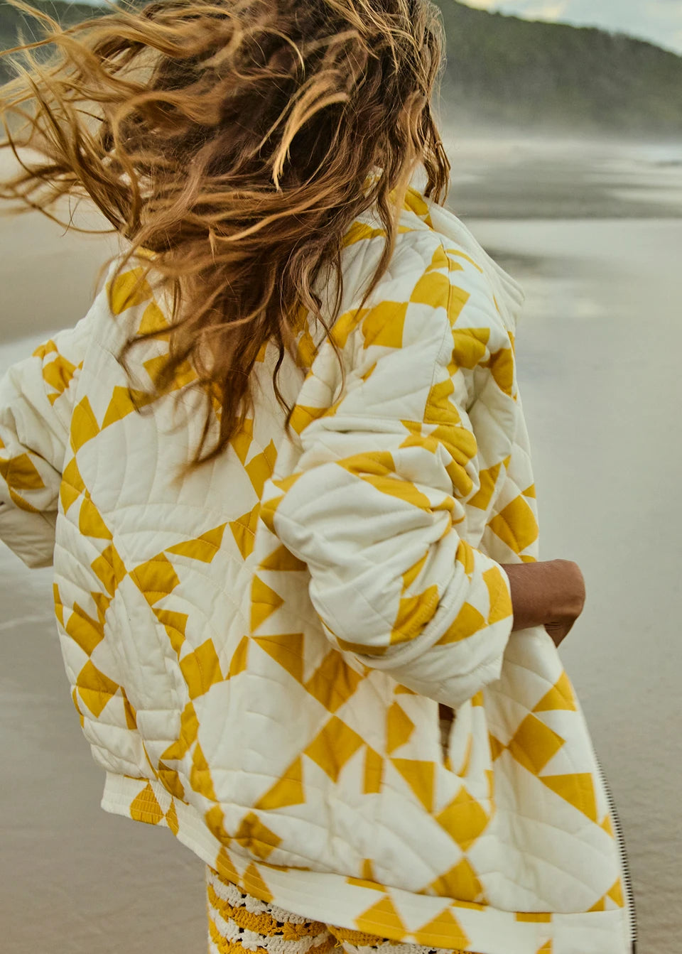 The Upside - Etoile Carmen Quilted Jacket in Golden Sand